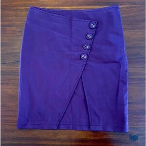 Dark Purple Pencil Skirt Small